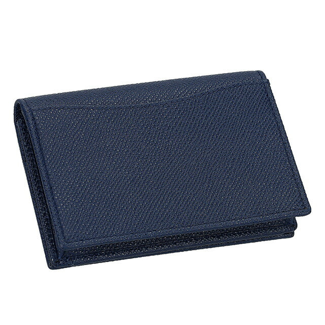 ブルガリ 名刺入れ メンズ ブランド BVLGARI レザー 288287 BL ME ネイビー/グリーン 288287-BL-ME