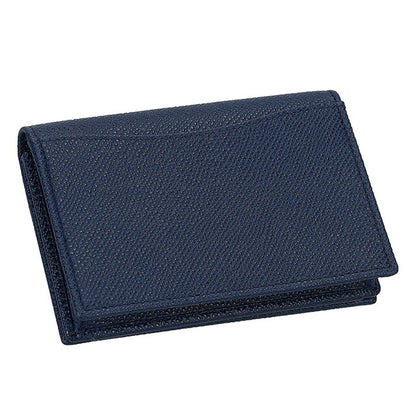 ブルガリ 名刺入れ メンズ ブランド BVLGARI レザー 288287 BL ME ネイビー/グリーン 288287-BL-ME