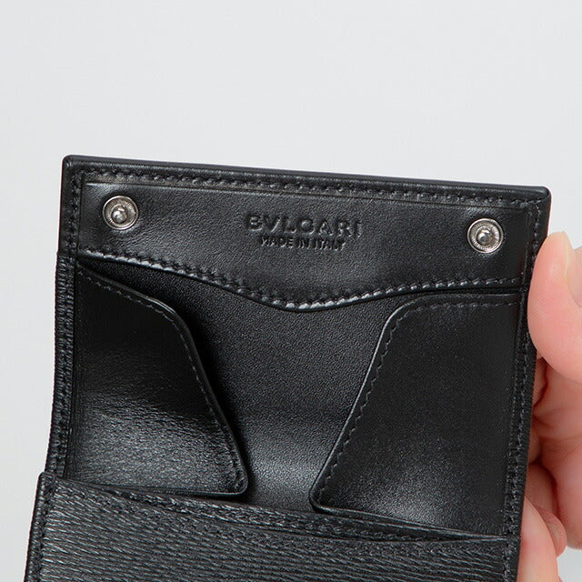 ブルガリ コインケース メンズ ブランド BVLGARI レザー 288489 BLK ブラック 288489-BLK