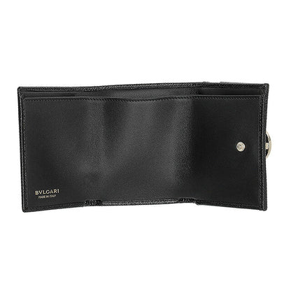 ブルガリ 三つ折り財布 レディース ブランド BVLGARI 288648 BLK ブラック ウォレット 高級 おしゃれ プレゼント 実用的