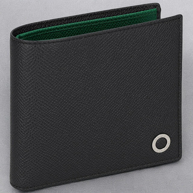 ブルガリ 二つ折り財布 メンズ ブランド BVLGARI 289111 CHADI チャコール/グリーン 289111-CHADI