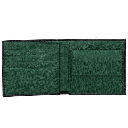 ブルガリ 二つ折り財布 メンズ ブランド BVLGARI 289111 CHADI チャコール/グリーン 289111-CHADI