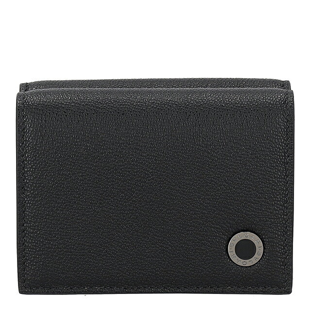 ブルガリ 三つ折り財布 三折財布 レディース ブランド BVLGARI 291681 BLK ブラック/グリーン