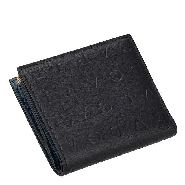 宝格丽双折钱包女式品牌 BVLGARI 291749 黑色/绿色钱包奢华时尚礼物实用