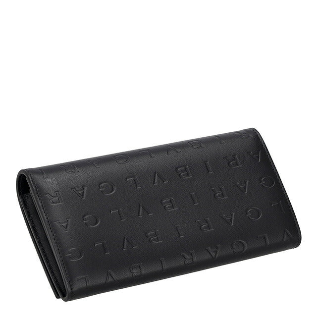 ブルガリ 長財布 レディース ブランド BVLGARI 291750 BLK ブラック/グリーン ウォレット 高級 おしゃれ プレゼント 実用的