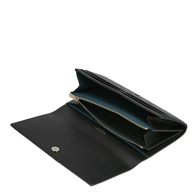 BVLGARI ブルガリ 長財布 二つ折り財布 極美品 ブルガリ 長財布 レディース ブランド BVLGARI 291750 BLK ブラック