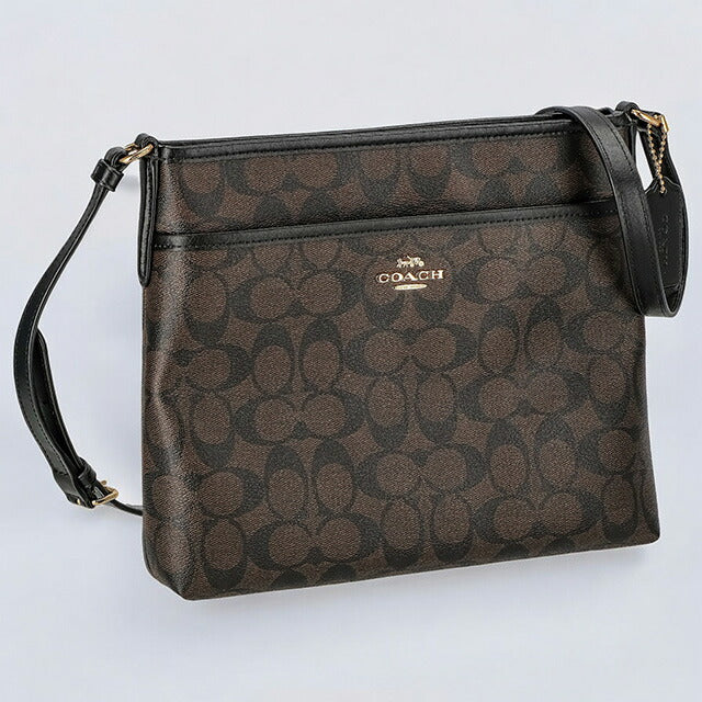 コーチ ショルダーバッグ レディース ブランド COACH シグネチャー 29210 IMAA8 1 ブラウン/ブラック 29210-IMAA8-1