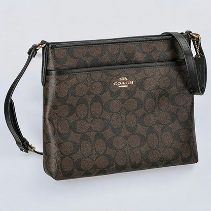 コーチ ショルダーバッグ レディース ブランド COACH シグネチャー 29210 IMAA8 1 ブラウン/ブラック 29210-IMAA8-1