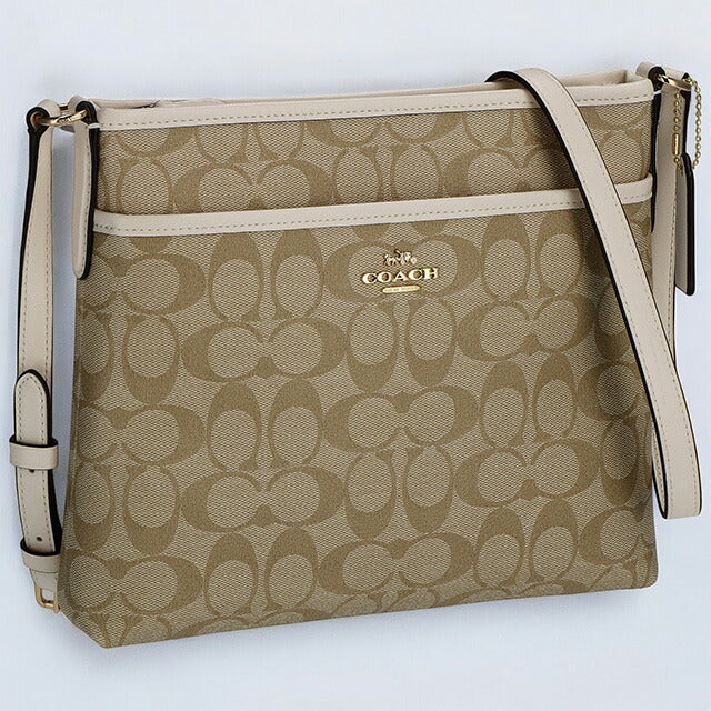 コーチ ショルダーバッグ レディース ブランド COACH シグネチャー 29210 IMDQC 1 ライトベージュ/ホワイト 29210-IMDQC-1