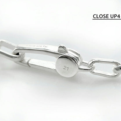 グッチ ブレスレット メンズ ブランド インターロッキングG XL チェーン シルバー925 295711 J8400 8106 シルバー アクセサリー 295711-J8400-8106-21