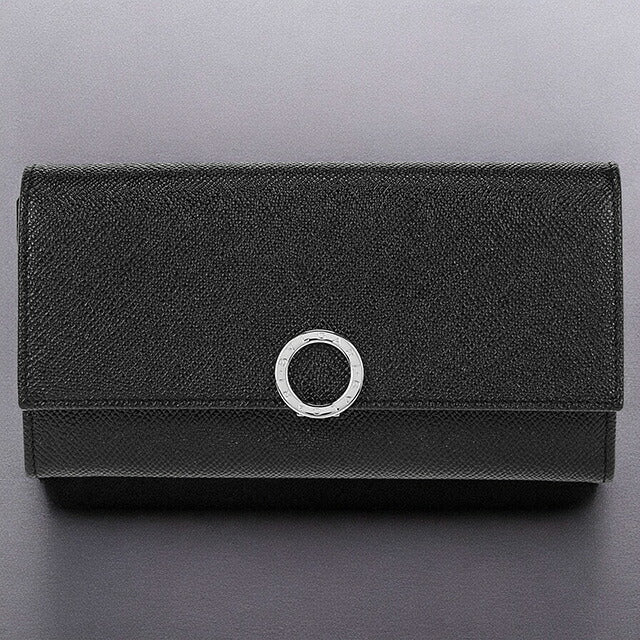 ブルガリ 長財布 メンズ レディース ブランド BVLGARI レザー 30414GRAIN BLK ブラック 30414GRAIN-BLK