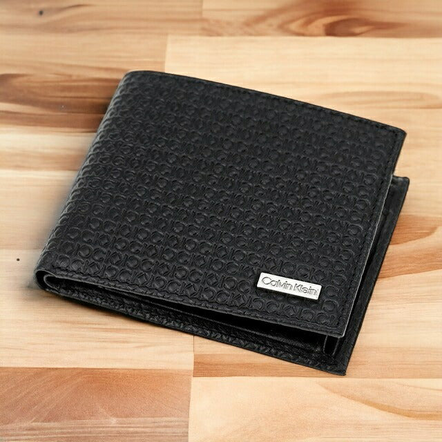 カルバンクライン 財布 メンズ ブランド 二つ折り財布 革 レザーウォレット 小銭入れあり Billfold With Coin Pocket 31CK130007 ブラック 31CK130007