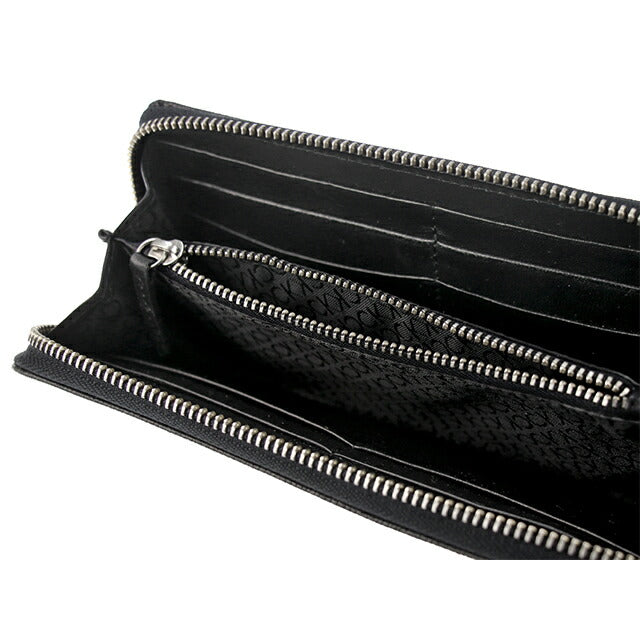 カルバンクライン 財布 メンズ ブランド 長財布 革 レザーウォレット 小銭入れあり Zip Aroiund Wallet 31CK190004 ブラック 31CK190004