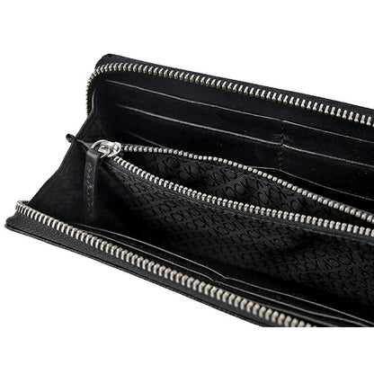 カルバンクライン 財布 メンズ ブランド 長財布 革 レザーウォレット 小銭入れあり Zip Aroiund Wallet 31CK190006 ブラック 31CK190006