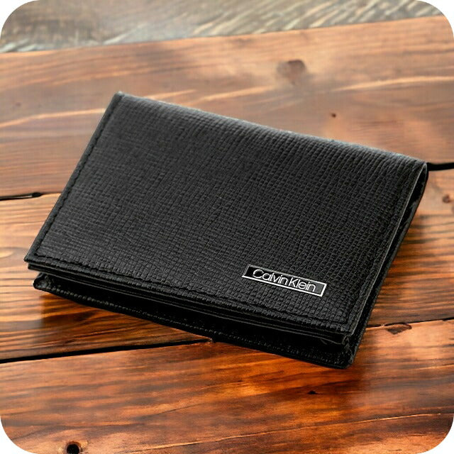 カルバンクライン カードケース メンズ ブランド Card Case Leather 革 レザー 31CK200003 ブラック 小物 31CK200003