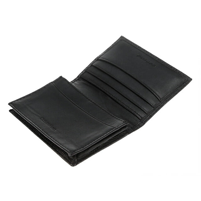 カルバンクライン カードケース メンズ ブランド Card Case Leather 革 レザー 31CK200003 ブラック 小物 31CK200003