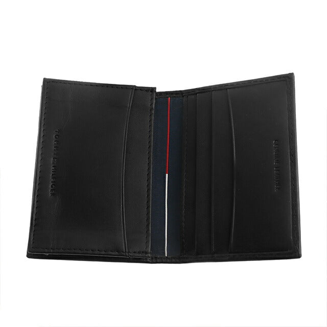 トミー ヒルフィガー カードケース メンズ ブランド Wellesley Leather 革 レザー 31TL20X014-001 ブラック 小物 31TL20X014-001
