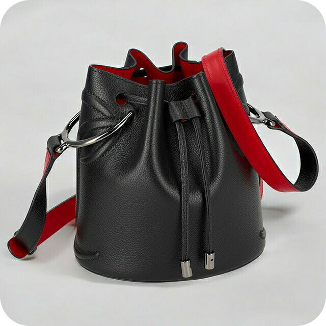 クリスチャン　ルブタン ショルダーバッグ レディース ブランド CHRISTIAN LOUBOUTIN 3235080 ブラック/レッド 3235080-CM53