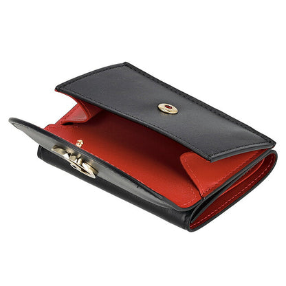 クリスチャン　ルブタン 三つ折り財布 レディース ブランド CHRISTIN LOUBOUTIN 3235108 CM6S ブラック/レッド 3235108-CM6S