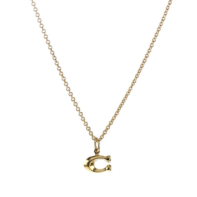 コーチ ネックレス レディース ブランド COACH ペンダント ロゴ 335949 GLD 710 ゴールド アクセサリー 335949GLD710