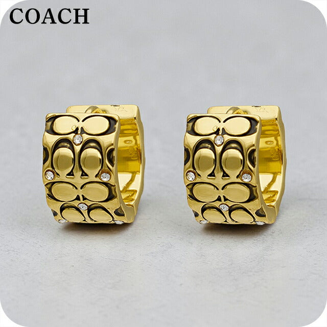 蔻驰耳环女士品牌COACH 341903 GD230 黄金配饰