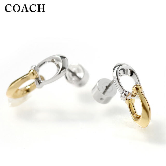 コーチ ピアス レディース ブランド COACH スタッド 両耳用 351443TWO974 シルバー ゴールド アクセサリー 351443TWO974