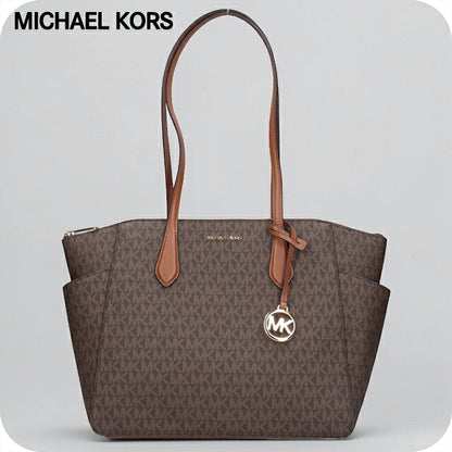 マイケルコース トートバッグ レディース アウトレットブランド MICHAEL KORS マリリン 35F5G6AT2B-BR BROWN 35F5G6AT2B-BR