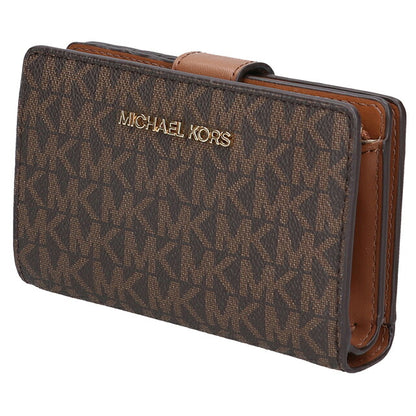 マイケルコース 二つ折り財布 二折財布 コンパクト レディース アウトレットブランド MICHAEL KORS ジェットセット トラベル 35F8GTVF2B-BR 35F8GTVF2B-BR