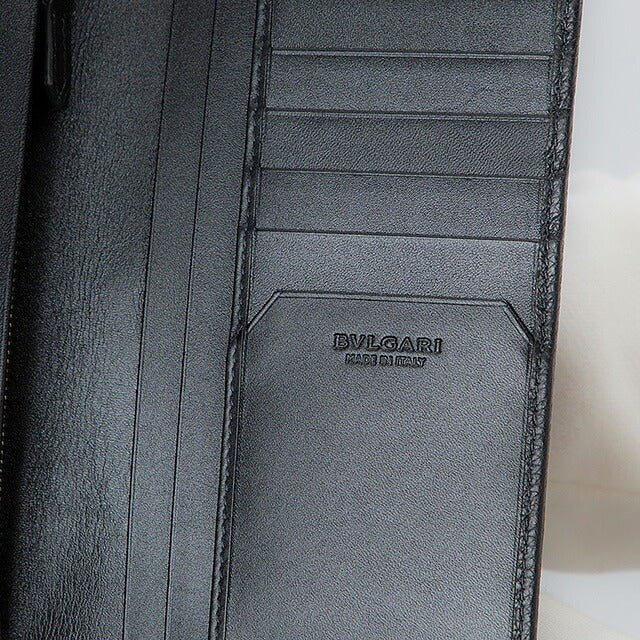 ブルガリ 長財布 メンズ ブランド BVLGARI 36966 BLK ブラック 36966