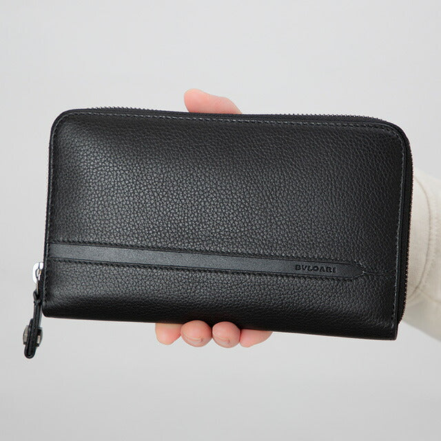 ブルガリ 長財布 メンズ ブランド BVLGARI 36968 BLK ブラック 36968-BLK