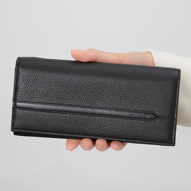 ブルガリ 長財布 メンズ ブランド BVLGARI 36970 BLK ブラック 36970-BLK