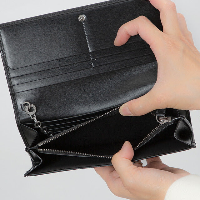 ブルガリ 長財布 メンズ ブランド BVLGARI 36970 BLK ブラック 36970-BLK