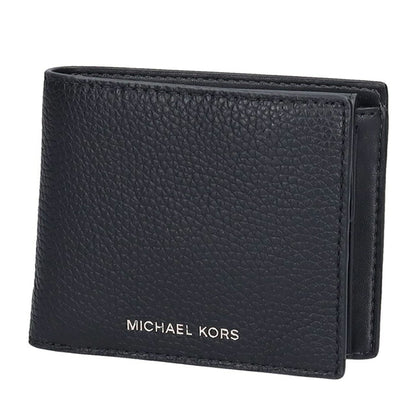 マイケルコース 二つ折り財布 二折財布 コンパクト メンズ ブランド MICHAEL KORS クーパー ロゴ ワンポイント 無地 36T4LCOF3L-BK BLACK 黒 36T4LCOF3L-BK