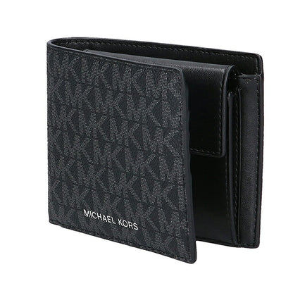 マイケルコース 二つ折り財布 二折財布 コンパクト メンズ アウトレットブランド MICHAEL KORS クーパー 36U9LCRF3B-BK BLACK 36U9LCRF3B-BK