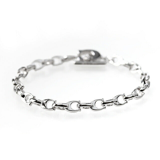 コーチ ブレスレット レディース ブランド COACH ロゴ 376745 RHO 030 シルバー アクセサリー 376745RHO030