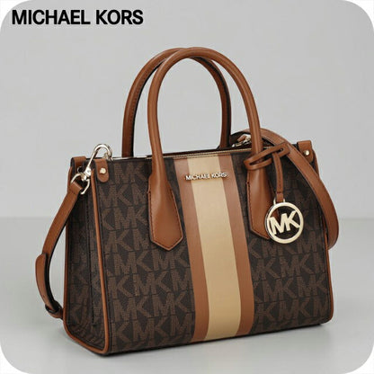マイケル・コース ハンドバッグ レディース ブランド MICHAEL KORS CAMBODIA 38H3GIJS1B 227 ダークブラウン 軽量 小さめ 手提げ 高級 おしゃれ プレゼント 女性 実用的 かわいい