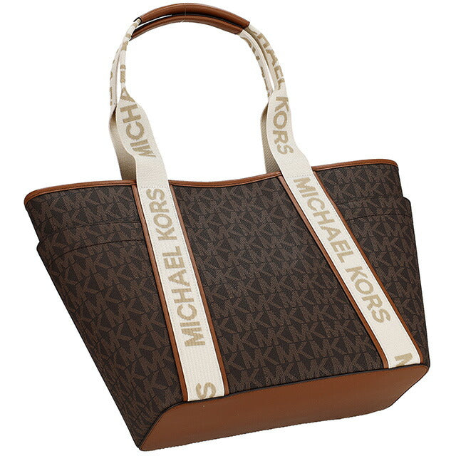 マイケル・コース トートバッグ レディース ブランド MICHAEL KORS レザー 38S4G5VT3B 227 ダークブラウン/ホワイト 軽量 手提げ 高級 おしゃれ プレゼント 女性 実用的 かわいい