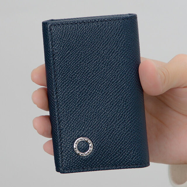 ブルガリ キーケース メンズ ブランド BVLGARI 39318 DSAP ネイビー 39318-DSAP