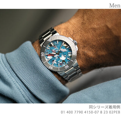 オリス 時計 アクイス デイト アップサイクル キャリバー400 43.5mm 01 400 7790 4150-07 8 23 02PEB ORIS 腕時計 自動巻き  新品 400-7790-4150M