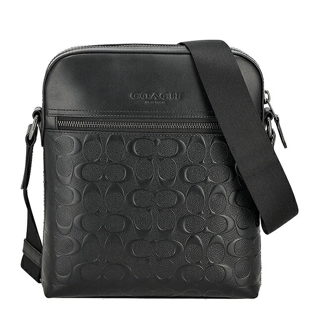 コーチ ショルダーバッグ メンズ ブランド COACH India 4009 QB/BK ブラック 斜めがけ ブランド 高級 おしゃれ プレゼント 男性 実用的 かっこいい