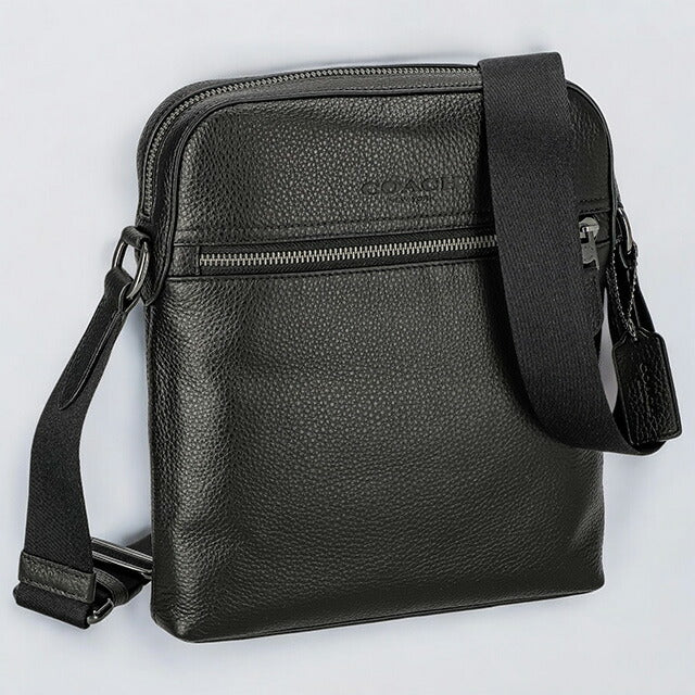 コーチ ショルダーバッグ メンズ ブランド COACH シグネチャー レザー 4011 QB BK 1 ブラック 4011-QB-BK-1