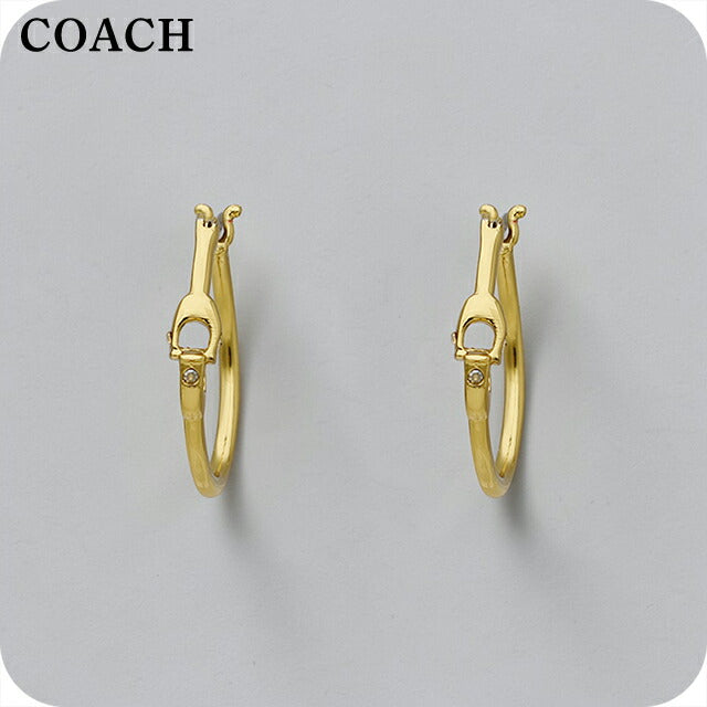 Coach earrings ladies brand COACH 408160 GD710 gold accessories