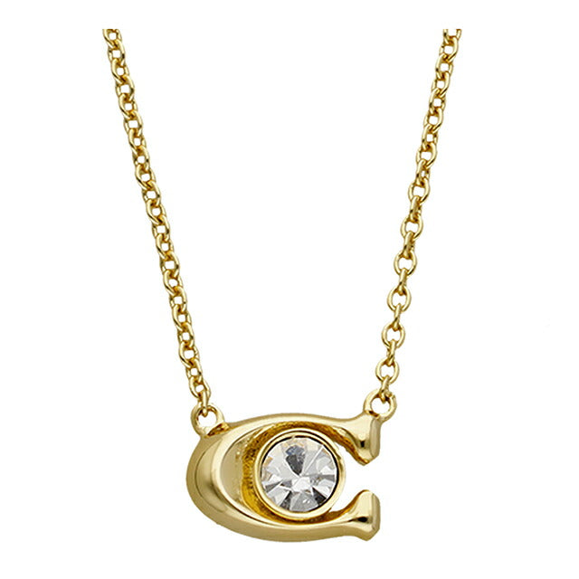 Coach Necklace Earrings Set Women&