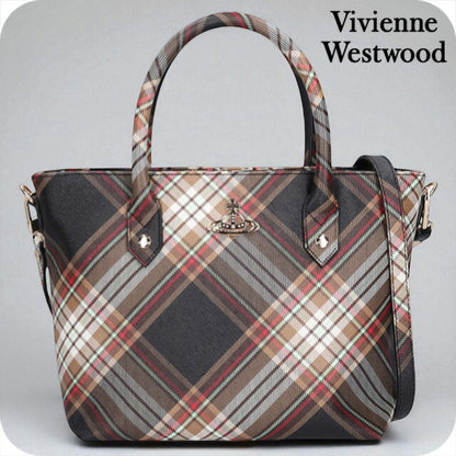 ヴィヴィアン ウエストウッド ハンドバッグ レディース ブランド Vivienne Westwood ダービー ロゴ 2WAY 4204007TU D101 4204007TU-D101