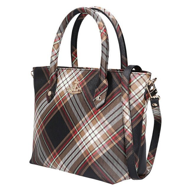 ヴィヴィアン ウエストウッド ハンドバッグ レディース ブランド Vivienne Westwood ダービー ロゴ 2WAY 4204007TU D101 4204007TU-D101