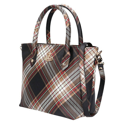 ヴィヴィアン ウエストウッド ハンドバッグ レディース ブランド Vivienne Westwood ダービー ロゴ 2WAY 4204007TU D101 4204007TU-D101