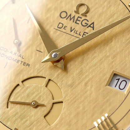 オメガ デビル プレステージ コーアクシャル クロノメーター 39.5mm 自動巻き 腕時計 ブランド メンズ 18K OMEGA 424.23.40.21.08.001 424-23-40-21-08-001
