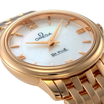 オメガ デビル プレステージ クオーツ K18 27.4mm 18KRG レディース 腕時計 424.50.27.60.05.002 OMEGA 新品 424-50-27-60-05-002