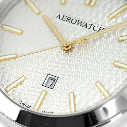 アエロウォッチ クォーツ 電池式 懐中時計 ブランド メンズ レディース AEROWATCH 42829-AA04 アナログ シルバー スイス製 42829-AA04