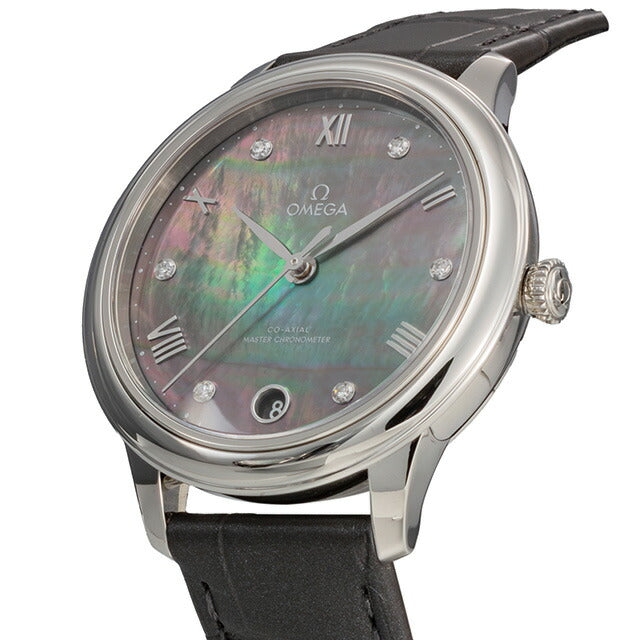 【国内即納】OMEGA デ・ヴィル 434.13.34.20.57.001 レディース De Ville Prestige 34 mm, ステンレススティール レザー